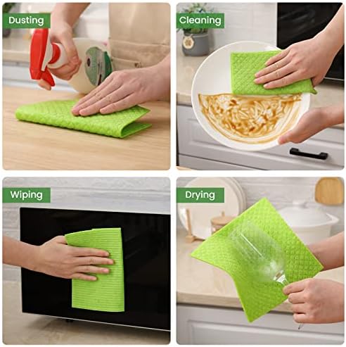 Homaxy Swedish Dishcloths for Kitchen, 15 Pack, Assorted - Image 5