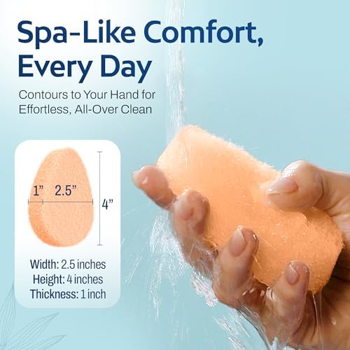 HartFelt 2ct Tear Drop Gentle Face Scrubber for Women | Reusable Facial Sponges for Daily Cleansing | Facial Exfoliating Pads for Removing Dead Skin, Dirt & Makeup | Made in USA - Image 5