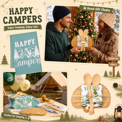 Geelin 21 Pcs Camping Gift Set, Camping Cutting Board Towels - Image 5