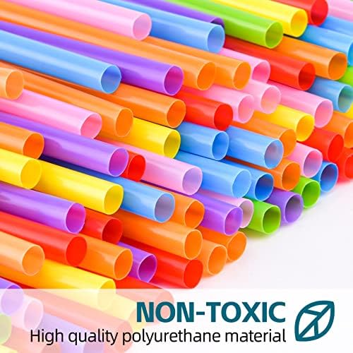[Individually Wrapped] 100 Pcs Colorful Flexible Plastic Straws - Image 5