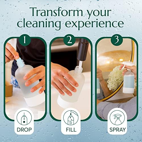CLEANOMIC Glass and Mirror Cleaning Tablets (6 Pack) - All-Purpose Multi-Surface Household Cleaner Tablets (Scent-Free) - Image 4