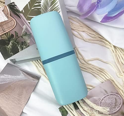 Travel Toothbrush & Toothpaste Case, Toothbrush Travel Holder with Cup Portable Travel Toothbrush Case Holder Toothbrush Travel Container for Camping School Business Trip Bathroom - Image 5