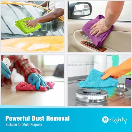 Orighty Microfiber Cleaning Cloth, Cleaning Rags, 24 Pack, 12x11 in - Image 6