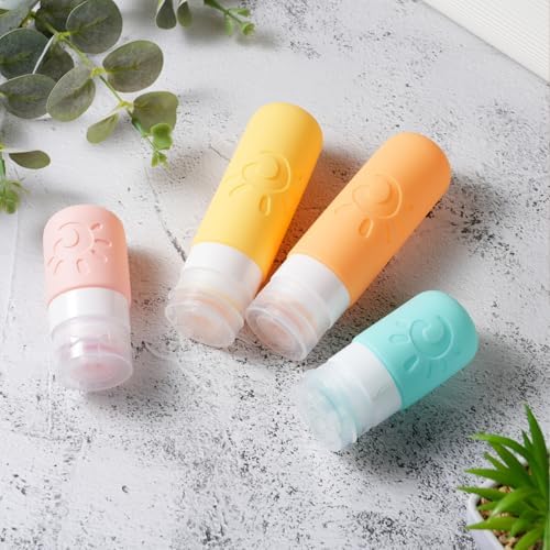 Zafit 18 Pack travel Bottles for Toiletries, TSA Approved Silicone Travel Containers Leak Proof Refillable Travel Accessories for Shampoo Conditioner Lotion Body Wash(Multicolored E) - Image 4