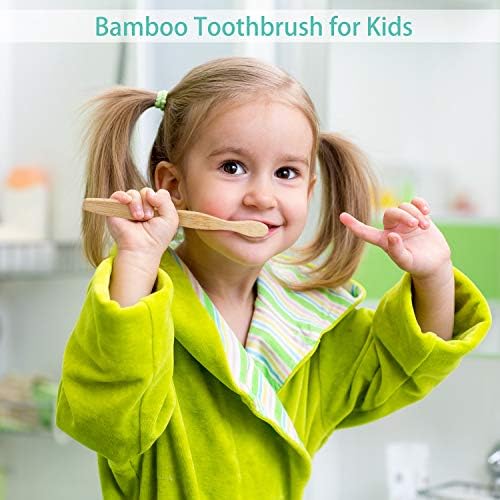 Boao 16 Pcs Kids Bamboo Toothbrush Soft Bristle Natural Toothbrush Wooden for Kids with Colorful Bristles and Ergonomic Animal Designs Handles - Image 6