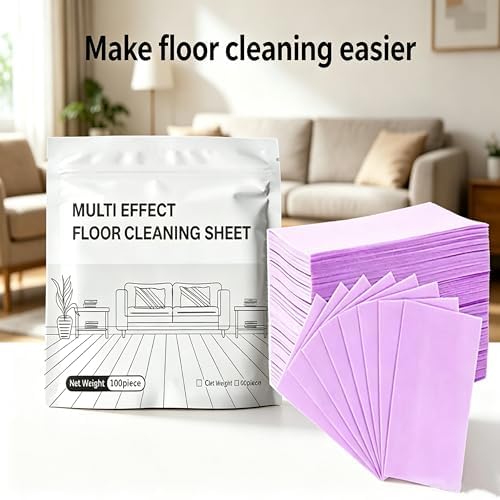 Floor Cleaning Tablets Multi-Surface Cleaner, 2026 Upgraded Floor Cleaning Tablets Sheets Sheets Dissolvable Pre-Measured Deep Cleaning Cleaning Solution for Tile Wall Tiles, Glass (Green, 100 Pcs) - Image 3