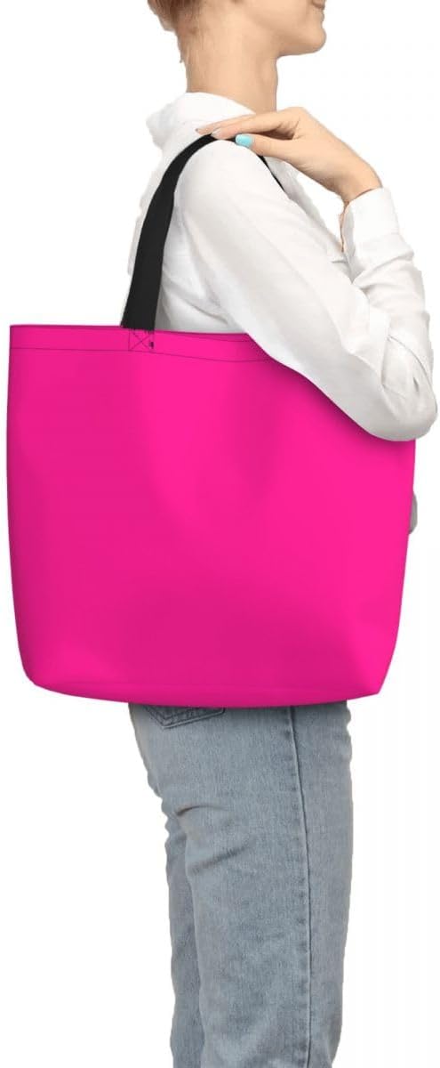 Custom Large Black Tote Bag With Pocket Extra Large Reusable Grocery Bags