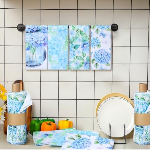 36 Pack Reusable Kitchen Cloths Cotton Towels, Hydrangea - Image 4
