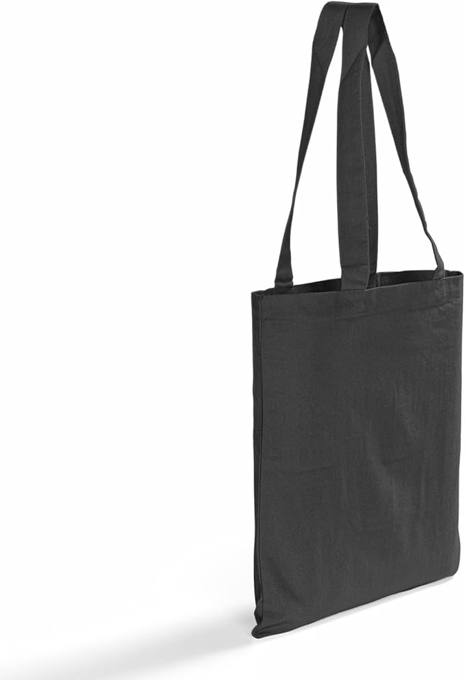 Eco-Friendly Canvas Tote Bag, 12-Pack Large Reusable Shopping & Travel Shoulder Bags, Durable Multi-Purpose – Two Colors
