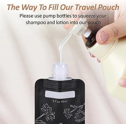 PACKISM 27 Pack Travel Pouches for Toiletries - 90ml 3 oz Liquid Containers - Image 5