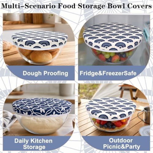 Sitsink Beeswax Bowl Covers Indigo Reusable Food Wrap 5 Pack - Image 5