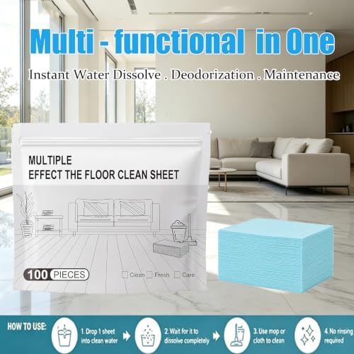 Multi-effect Floor Clean Tablets (Blue, 100Pcs) - Image 3