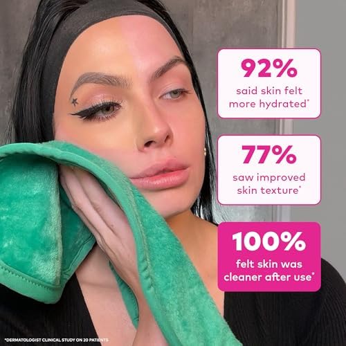The Original MakeUp Eraser PRO, Effortlessly Remove All Makeup Using Only Water, Including Waterproof Mascara, Eyeliner, Foundation, Lipstick, Sunscreen,and More! Green, 1ct. - Image 5