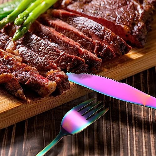 DEVICO Camping Utensils, Stainless Steel Travel Silverware Set with Case - Image 4