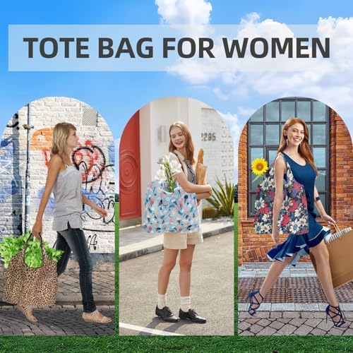 Foldable Reusable Shopping Bags,6 Pack Heavy Duty Tote for Grocery - Image 5