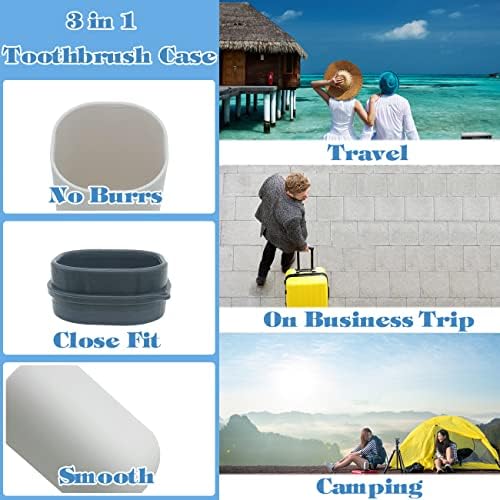 Toothbrush Travel Case, Travel Toothbrush Holder Portable Toothbrush Toothpaste Storage Container for Traveling Business Camping School Bathroom - Image 3
