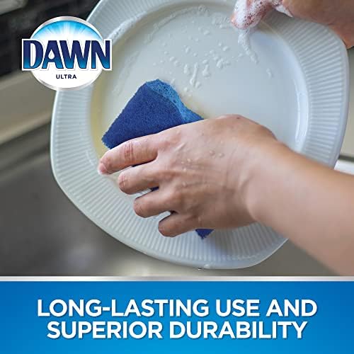 Dawn Non-Scratch Kitchen Dish Sponges, Blue (Pack of 3) - Image 3