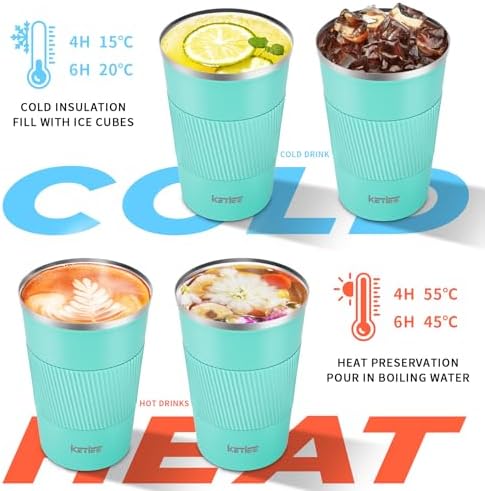 KETIEE Travel Mug 12oz: Vacuum Insulated Coffee Mug with Leakproof Lid - Image 3