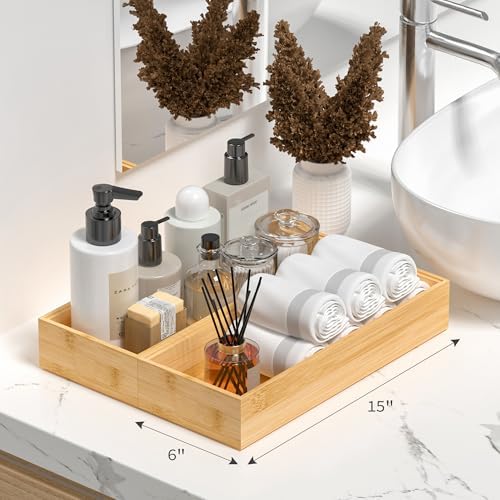 Bamboo Kitchen Drawer Organizer, Deep 2-Pack, 17" x 6" x 2.5" - Image 5