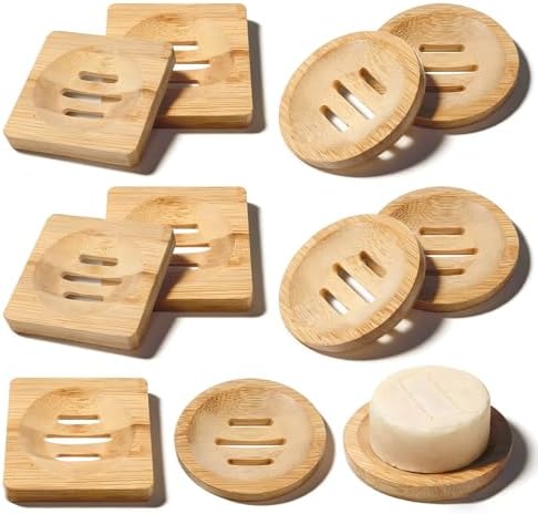 20Pcs Bamboo Soap Dishe 3 Inch Wooden Soap Tray Soap Holder Bar Soap Holder by Unknown
