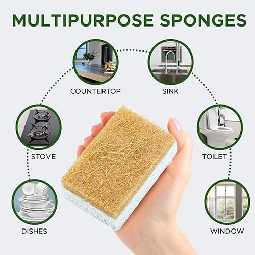 Coconut Fiber Sponges – Natural & Biodegradable. 100% Eco-Friendly - Image 2