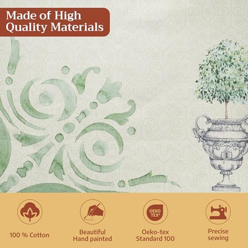 Maison d' Hermine Table Cloth Rectangle Table Reusable 100% Cotton 54"x72" - Image 3