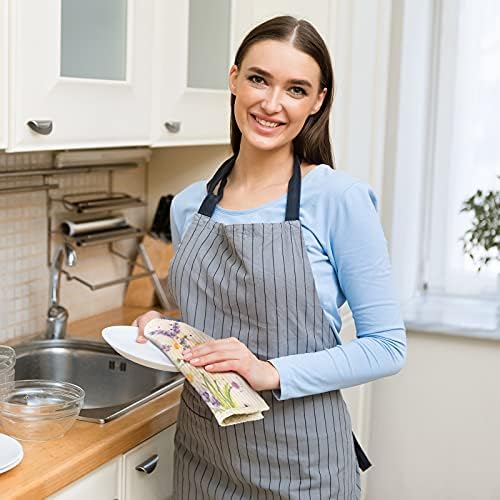Remagr Swedish Kitchen Dish Towels Wildflowers Reusable Sponge Cleaning Cloths Absorbent Quick Drying Washable Cleaning Wipes No Odor Hand Towel (6) - Image 6
