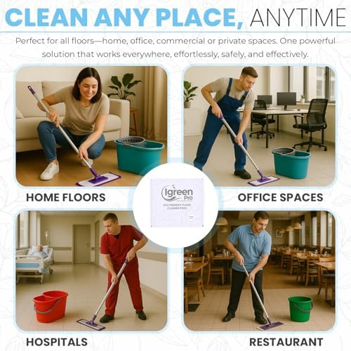 Floor Cleaner Water Soluble, 12 Pack, Fresh Scent (12 Refill Water Soluble Packs Scented) - Image 4