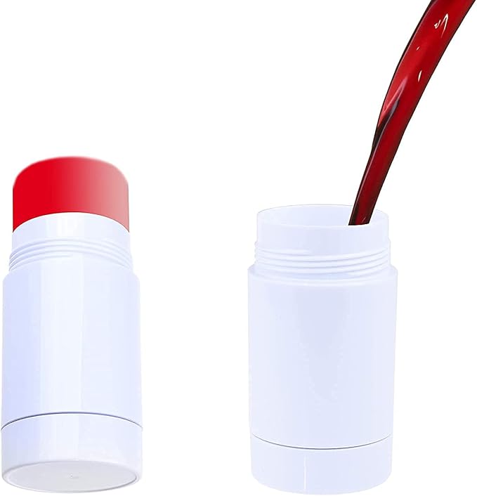 10 Pcs 75ml 2.5 OZ Empty Round Deodorant Containers Twist Up Filling Stick Deodorant Container Plastic Deodorant Bottles Lip Balm Tube Refillable DIY Cosmetic Chapstick Lipstick Tube(White)