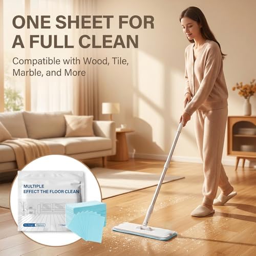 100PCS Floor Cleaning Tablets, Multi-Surface Floor Cleaner Tablets, Concentrated Mop Soap for Hardwood Tile Laminate Kitchen Living Room Daily Floor Care (Lavender) - Image 7