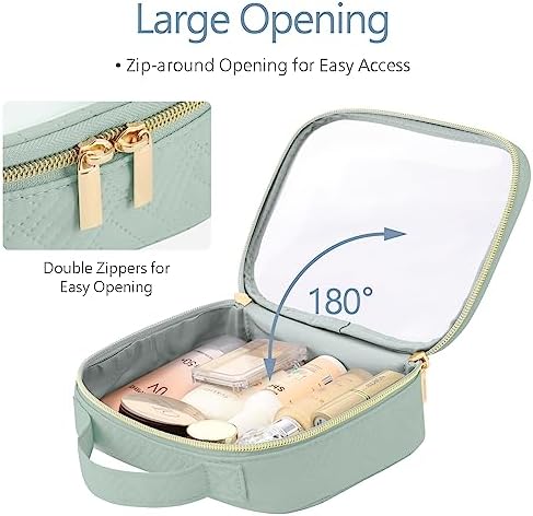 PACKISM Clear Makeup Bag Travel - TSA Approved Toiletry Bag, 3 Pack Green - Image 4