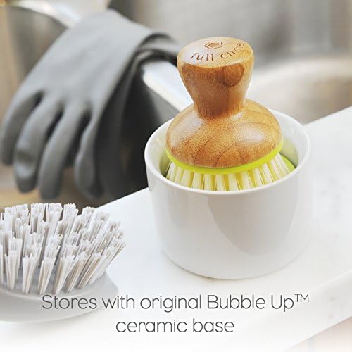 Full Circle Bubble Up Dish Brush, Green (Pack of 6) - Image 6