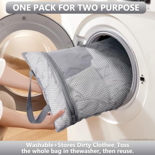 OlarHike 8 Set Packing Cubes for Travel,Gifts for Women Mom,Anti-Tearing Suitcase Organizer,with Over 1000 pcs Mesh Holes,Vacation Essentials & Accessories for Cruise Ship - Image 5