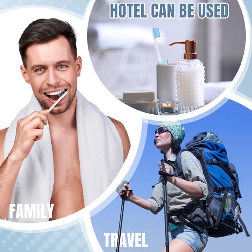 Patelai 2 Pcs Travel Toothbrush Mini Foldable with Case,Classic Color - Image 6