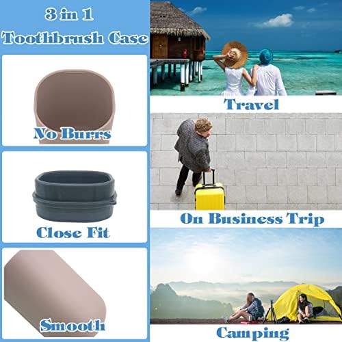 Travel Toothbrush Case, Toothbrush Holder Travel Case Portable Toothbrush Travel Container for Bathroom Travel School Business Camping Toothbrush Case for Traveling - Image 3