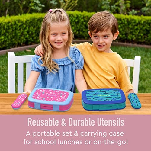 Bentgo Kids Plastic Utensil Set with Fork, Spoon, & Storage Case - Image 2