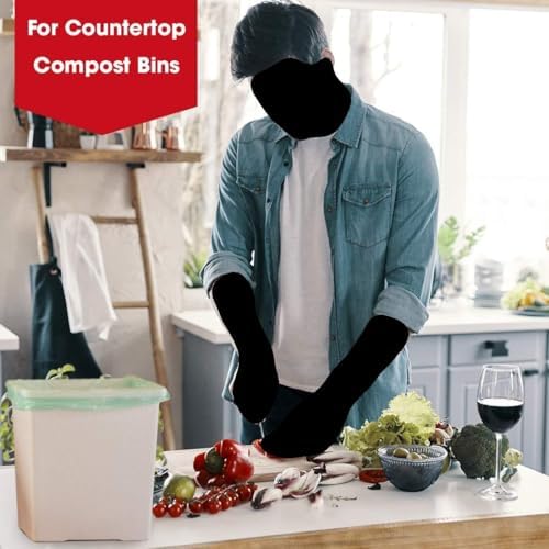 Compost Bags, Compostable Trash Bags 3 Gallon Compostable Bags 200 Count Small Compost Bags for Countertop bin Extra Thick 0.71 Mil. ASTM D6400 Certified By BPI and TÜV AUSTRIA (3 Gallon, 200 Units) - Image 5