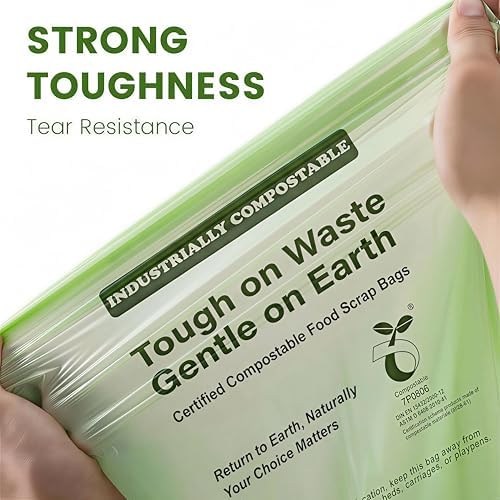 1.6 Gallon Compostable Bags, 220 Count, 6 Liter, Extra Thick - Image 7