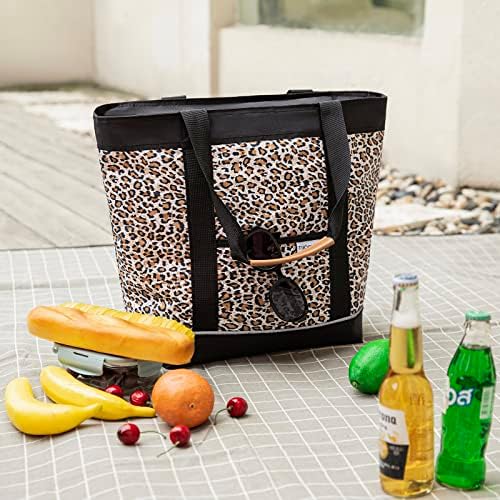 Insulated Cooler Bag Reusable Grocery Tote Bags Transport Large Lunch Box for Women - Image 2