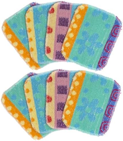 Reusable Dish Scrub Pads (8 Pack) – Non-Scratch Kitchen Scrubbers for Dishes, Pots & Pans – Sponge Alternative, Long-Lasting, Washable & Value Pack by PaperlessKitchen