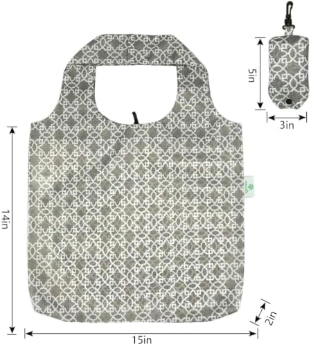 HOLYLUCK Reusable Grocery Bags,Heavy Duty Foldable Shopping Tote Bag (Standard, 3 Maze) - Image 2