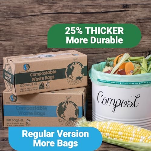 1.6 Gallon Compost Bags Small Compostable Trash Bags for Countertop Bin - Image 3