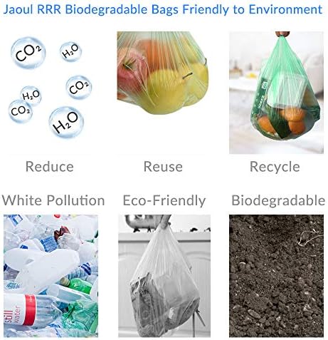 Jaoul Trash Bags 2.6 Gallon, Small Garbage Bags, Strong & Unscented Mini Trash Bags for Kitchen, Bathroom, Office, Restroom, Car, Green, 80 Counts - Image 5