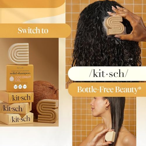 Kitsch Coconut Oil Shampoo and Conditioner Set – Made in USA, 2 pcs - Image 6