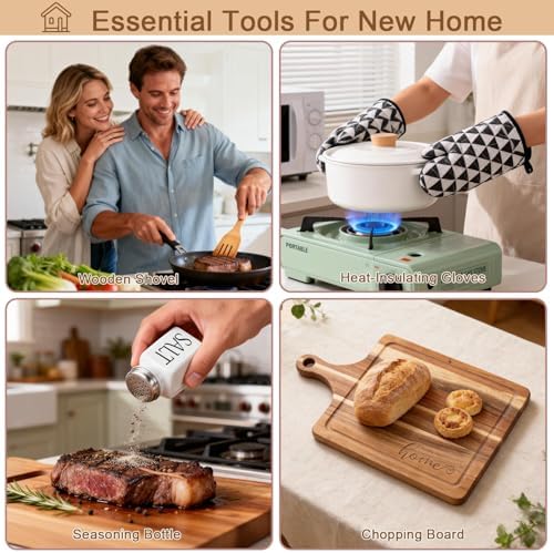 19Pcs House Warming Gifts New Home, New Home Essentials For Couple, Women, Homeowners, Neighbor, First Apartment Gift, Prefect For Newly Wed, Anniversary, Bridal Shower, Housewarming, Mr And Mrs Gifts - Image 4