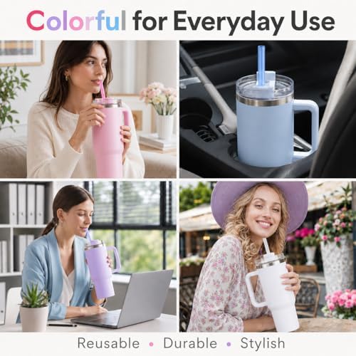 Joshey Replacement Straws for Stanley Quencher 30oz Tumbler, 6 Pack - Image 6