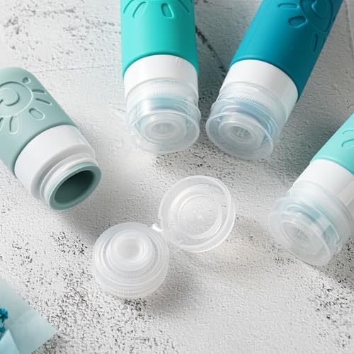 Zafit 18 Pack travel Bottles for Toiletries, TSA Approved Silicone Travel Containers Leak Proof Refillable Travel Accessories for Shampoo Conditioner Lotion Body Wash(Multicolored H) - Image 3