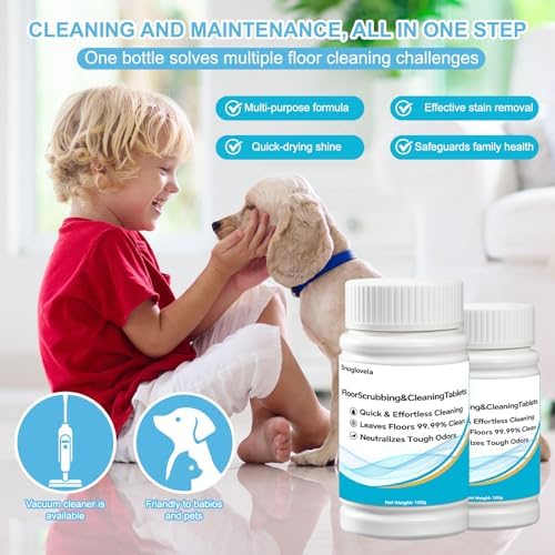 Powerful Floor Cleaning Tablets Compatible With Tineco (200 PCS) 2 Bottle Floor Deep Cleaner Dissolves Fast for Streak-Free Shine on Hardwood, Tile,Suitable With All Robot Vacuums - Image 6