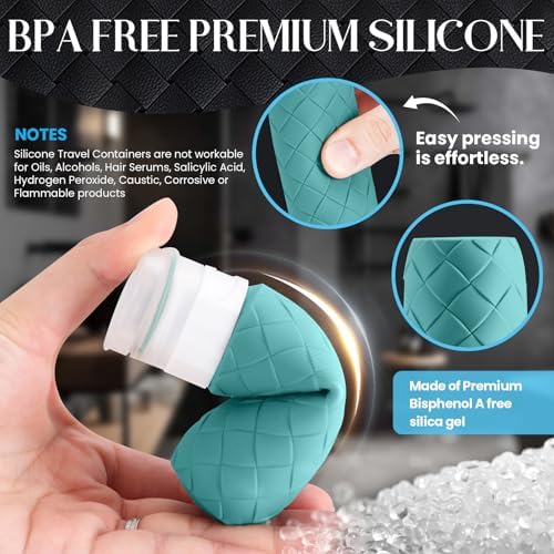 Silevoler Travel Bottles for Toiletries, TSA-Approved Travel Size Container - Image 4