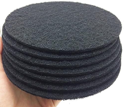 Becozofu 7.25 inch Kitchen Compost Bin Charcoal Filter Replacements, Compost Pail Replacement Carbon Filters, Round, Activated Charcoal, Set of 8 - Image 4